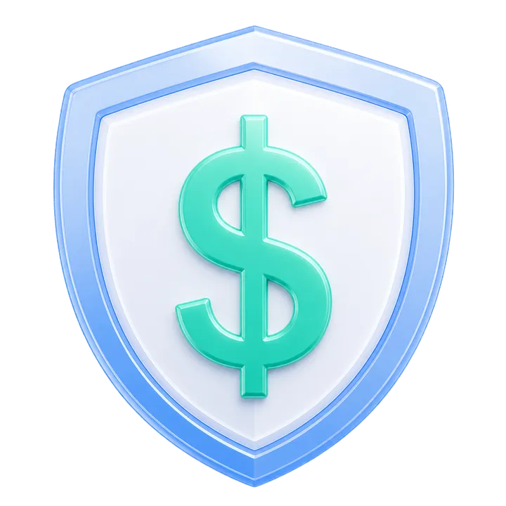Money Sign Inside a Shield Icon