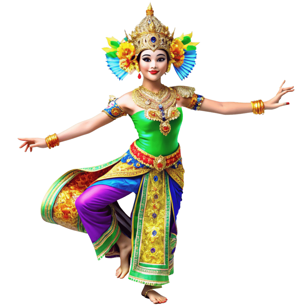 Balinese Dancer 3D Model, Indonesia Visa