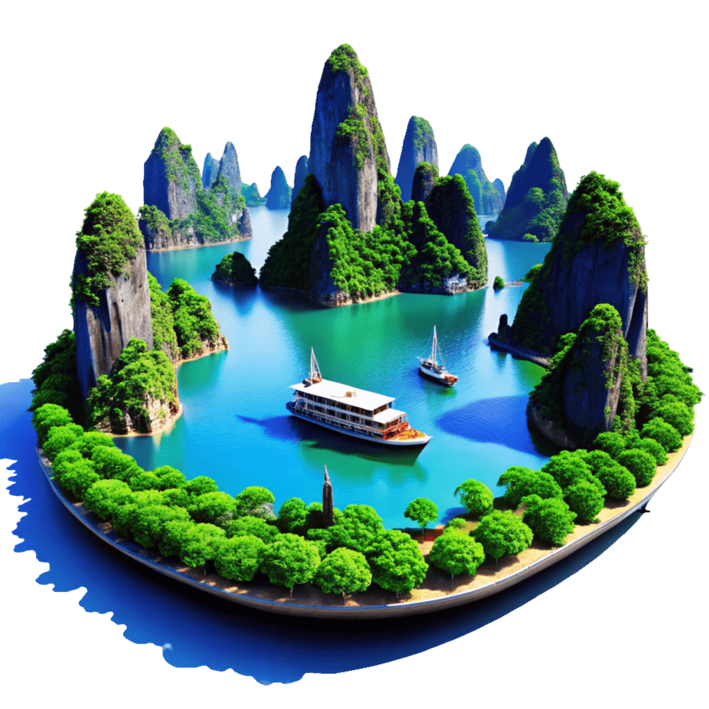 Ha Long Bay 3D Model, Vietnam Visa